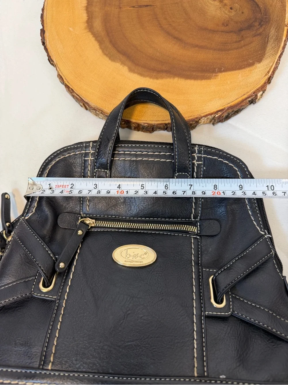 b.o.c. Born Concept Graystone Black‎ Backpack Convertible Satchel Purse